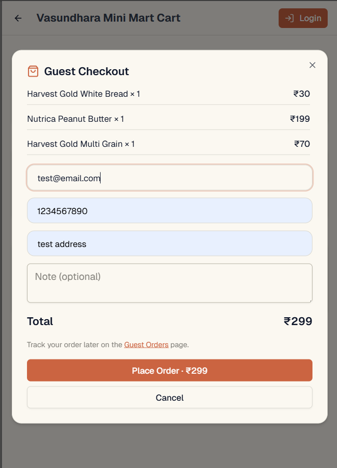 Checkout
